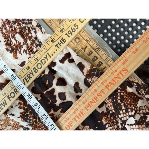 Apt. 9 Python Print Utility Jumpsuit Womens XXL Short Sleeve One Piece Tan - Picture 5 of 12